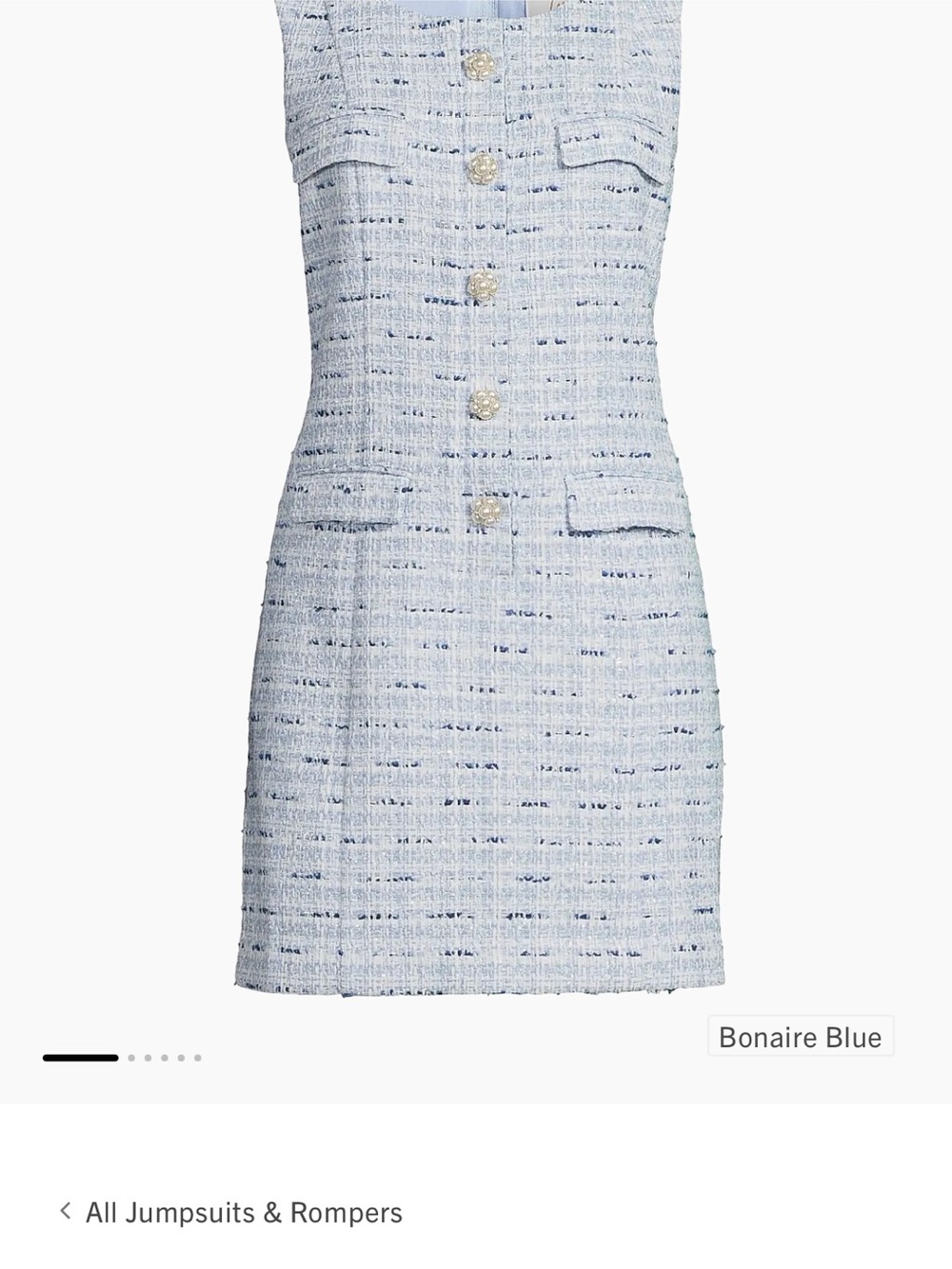 Lilly Pulitzer Bonaire Blue Tweed Mini Dress